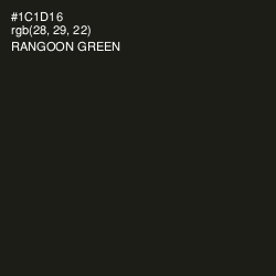 #1C1D16 - Rangoon Green Color Image